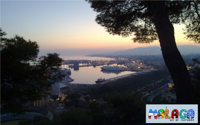 Atardecer desde el Parador de Gibralfaro